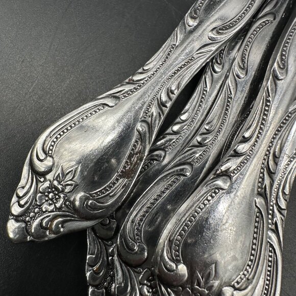 Vintage Flatware Set Royal Baroque Imperial Stainless Korea 1970s Lot Of 19 - Picture 4 of 8